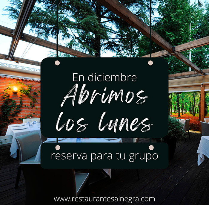 En diciembre, abrimos los lunes