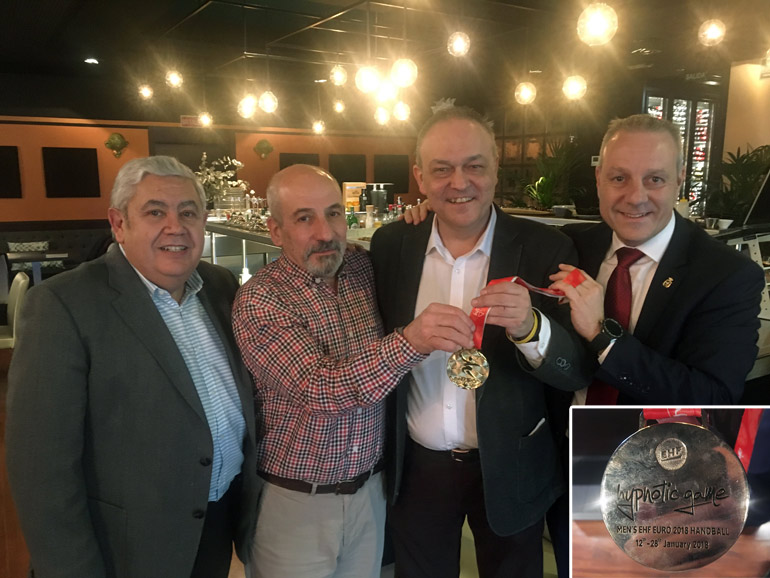 Presidente Balonmano D. Antonio Rosales Rodríguez en restaurante Sal Negra