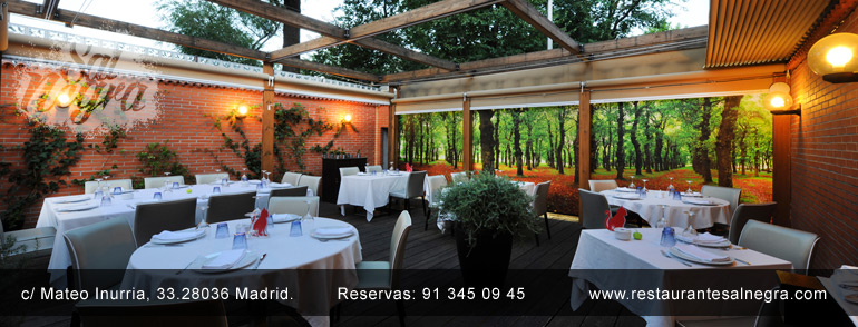 la mejor terraza gastronómica de madrid, restaurante en Madrid - Sal Negra